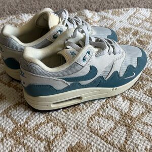 Nike Air Max 1 Patta Blue and Cream Sneakers